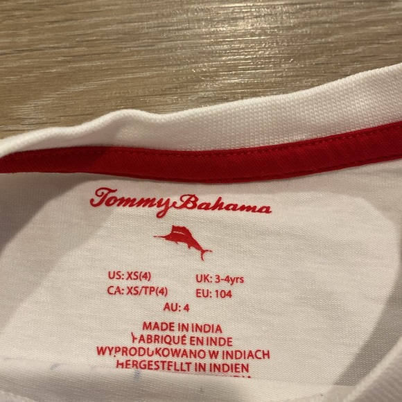 White T-Rex Shirt with Fireworks - Size 3-4 - Picture 3 of 3